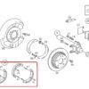 Brake pad set handbrake A1244200720 - Image 3