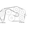 serpentine belt 500SL A010997999264 - Image 3